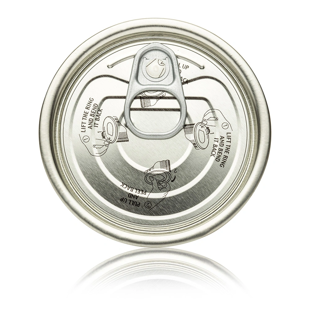 Hongbo Manufacture 73mm Golden Silver Color Easy Open Top Lid Tin Open for Food Cans Packaging