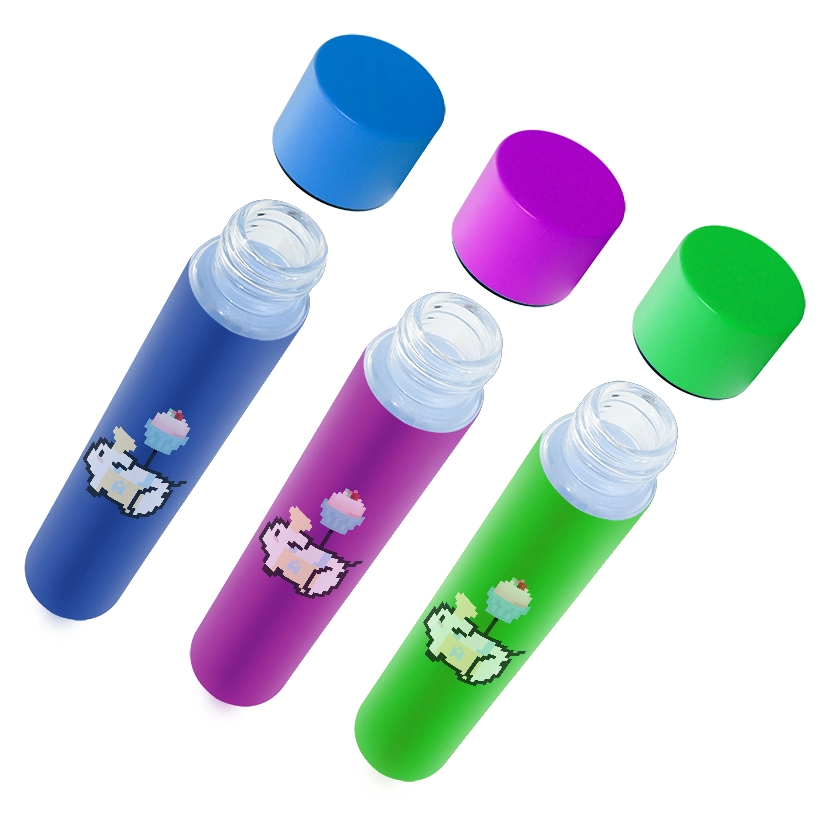 Pre Roll Tubes Screw Top Cone Size Glass Tube with Child Resistant Cap Pre Roll Tubes