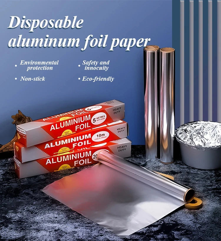 8011 Aluminium Foil 37.5sq FT Tin Foil Aluminium Roll Home Use Aluminum Foil Wrapping Paper