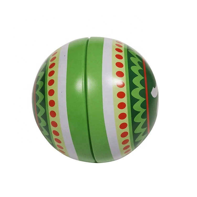 Decorative Ball Shape Candy Gift Christmas Tin Box