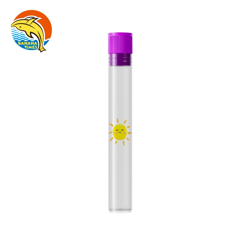 Bananatimes Wholesale Empty Plastic Tube Packaging with Childproof Top Cap