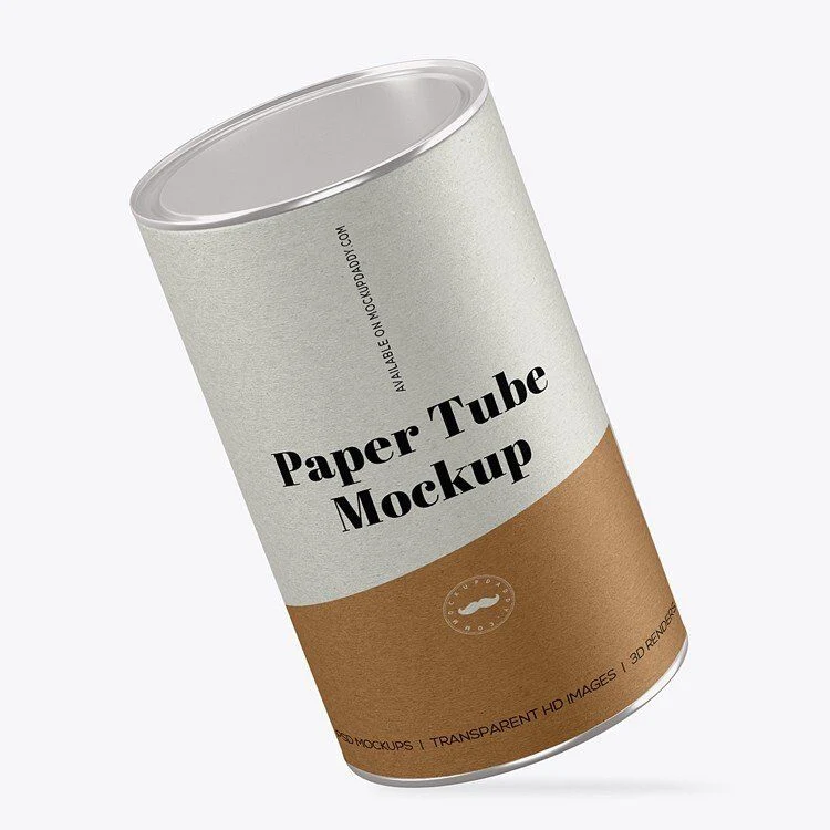 Custom Aluminium Foil Round Cylinder Paper Tube Kraft Cardboard Cans Candy /Tea Packaging