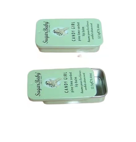 Rectangle Shape Candy Tin Metal Tin Can Small Sweet Packaging Tin Mint Tin Box with Sliding Lid Tin