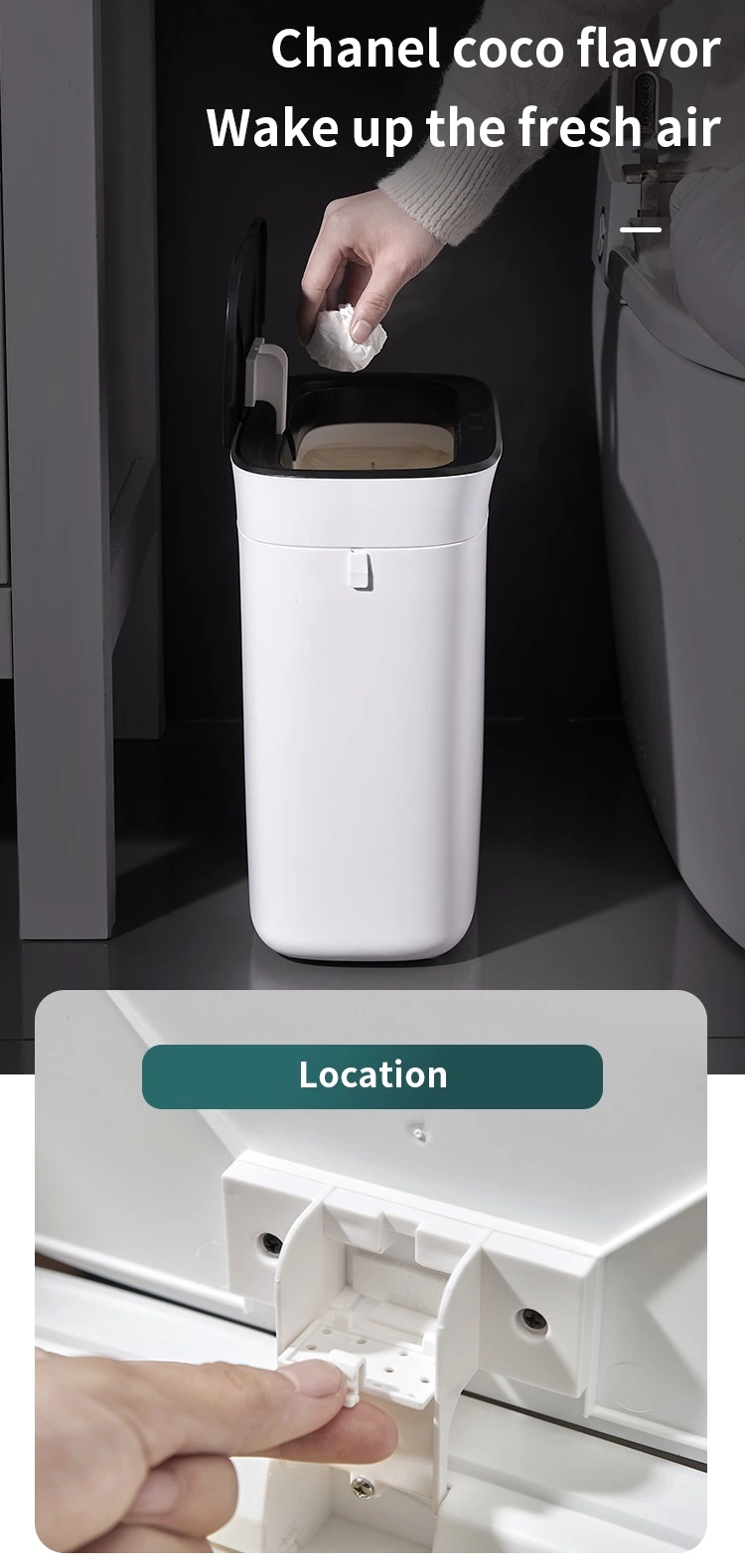 Commerical Small Touchless Trash Can with Sensor