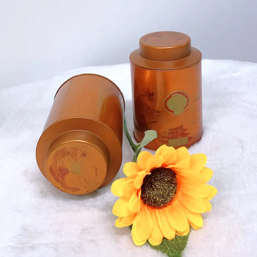 Manufacturers Provide Round Tinplate Tea Cans Dahongpao Black Tea Packaging