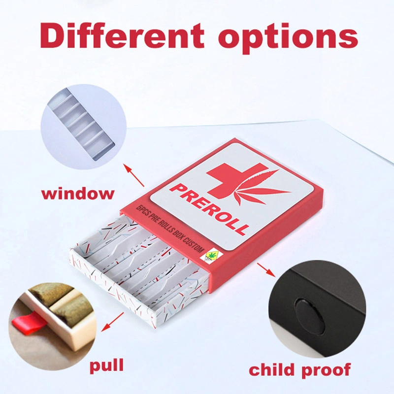 Child Resistant Cigarette Boxes Pre Roll Cones Joint Vape Cartridge Packaging