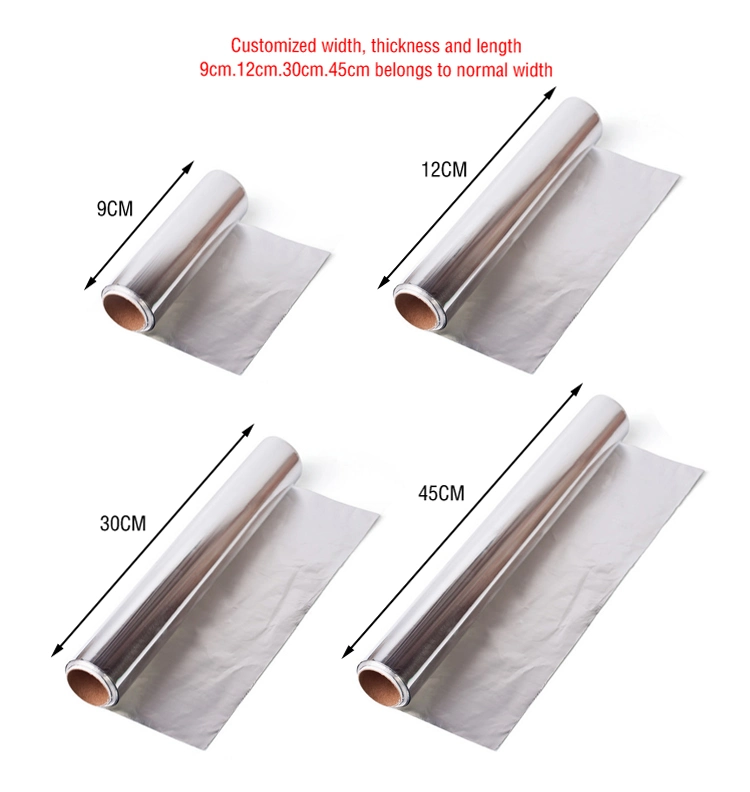 Paper Catering Tin Foil Oven BBQ Grill Baking Tinfoil Paper Aluminum Matt Baking Heavy Duty Aluminum for Food Packaging Roll