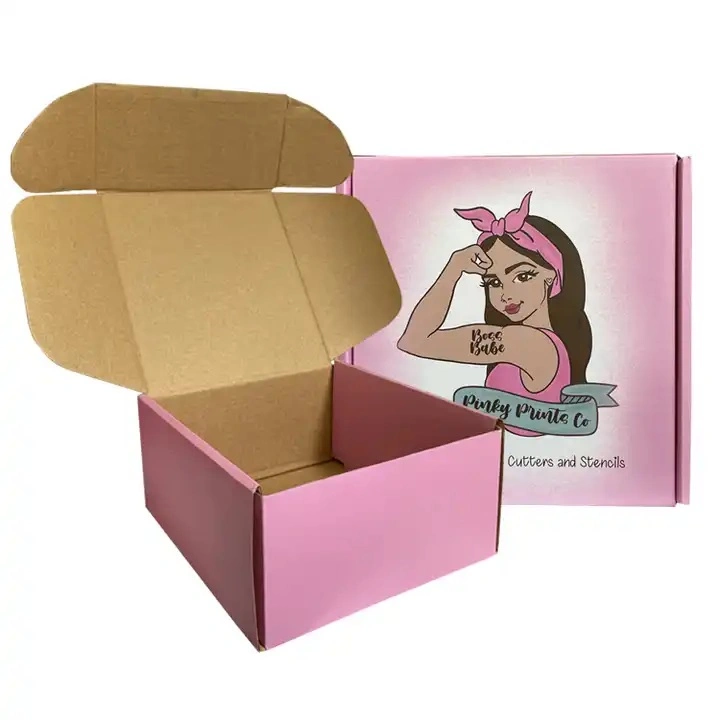 Custom Logo Printing Paper Shopping Corrugated Mailers Packaging Box