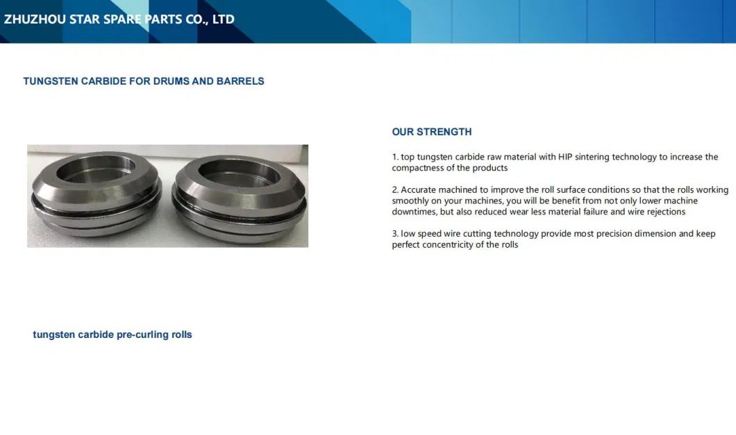 Tungsten Carbide Necking Rolls for Metal Cans and Metal Packaging