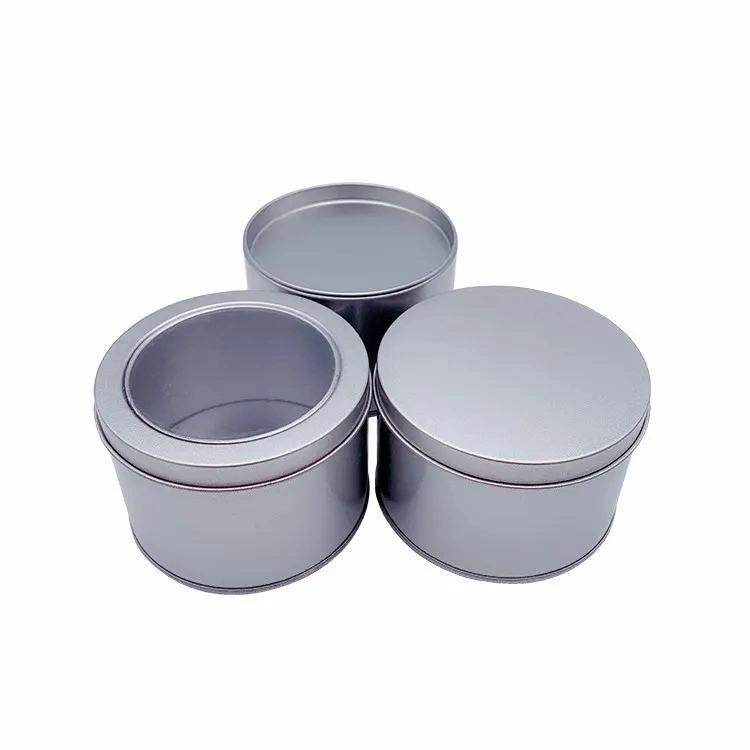 Environmentally Friendly Metal Tin Boxes Accept Custom Circular Food Containers