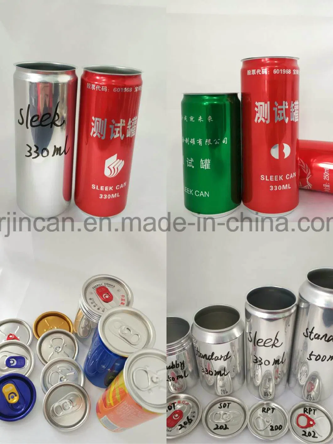 Aluminum Can 500 Ml with Shrink Plastic Label for Small Quantity