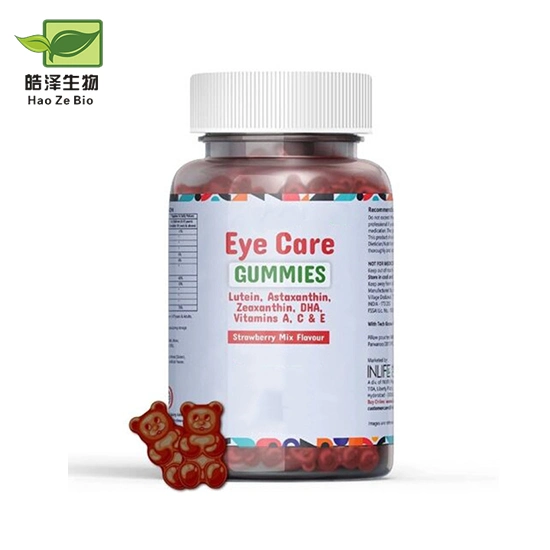 Customize Blueberry Lutein Ester Gel Candy Private Labels Lutein Gummies Lutein Esters Gummy