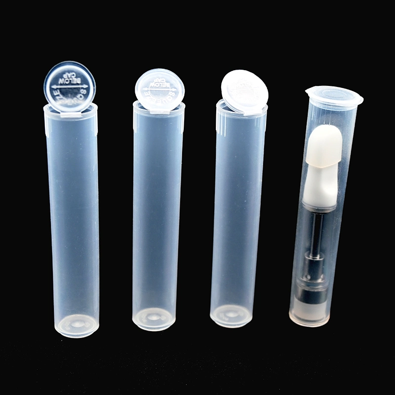 73mm 98mm 109mm 116mm 120mm 150mm Black White Clear Color Child Resistant Tube Pre Roll Pack Cr Pop Top Squeeze Container Tubes King Size