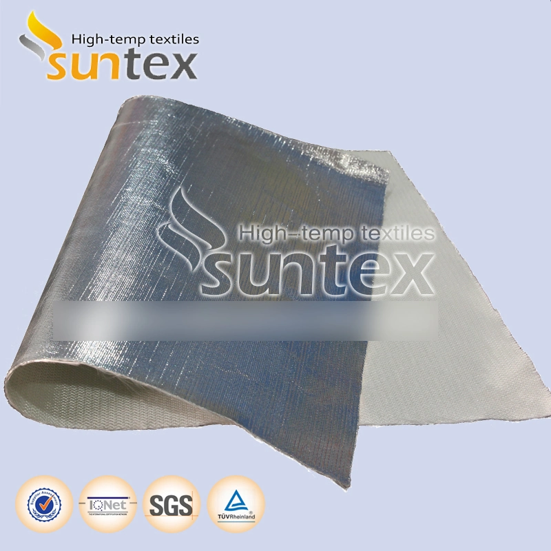 0.2mm Heat Preservation Aluminum Foil Coated Fiberglass Fabric Insulation Blanket