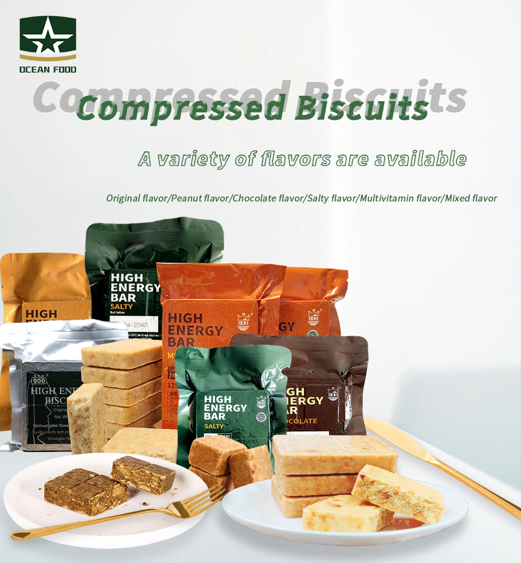 Breakfast Cookies 250g*6 Package Mixed Flavor Food Military Rations Compressed Biscuits