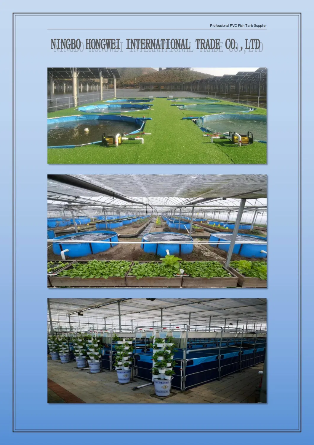 Pvc Fish Tank Farming Round Foldable PVC Tarpaulin Tank Fish Pond