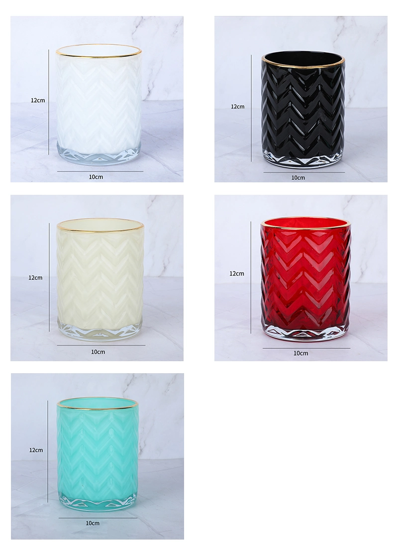 European Quality Cylinder Smooth Decorative Candles Empty Jars