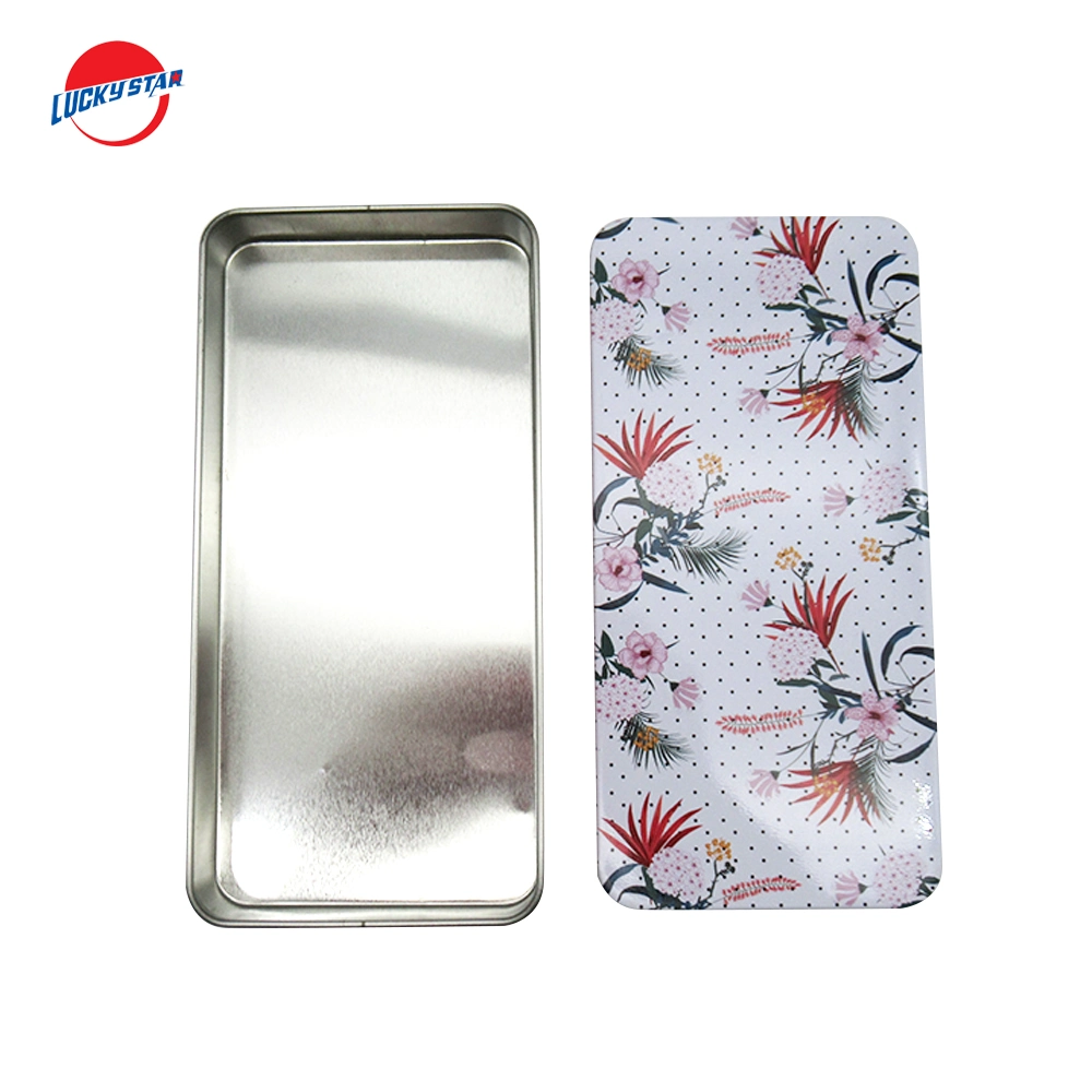 Tin Box with Sliding Mechanism for Card Holder