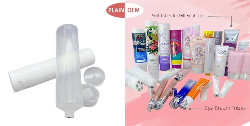 White Matte Empty Cosmetics Plastic Packaging Tube Can Add Logo and Printing 75ml 100ml 120ml