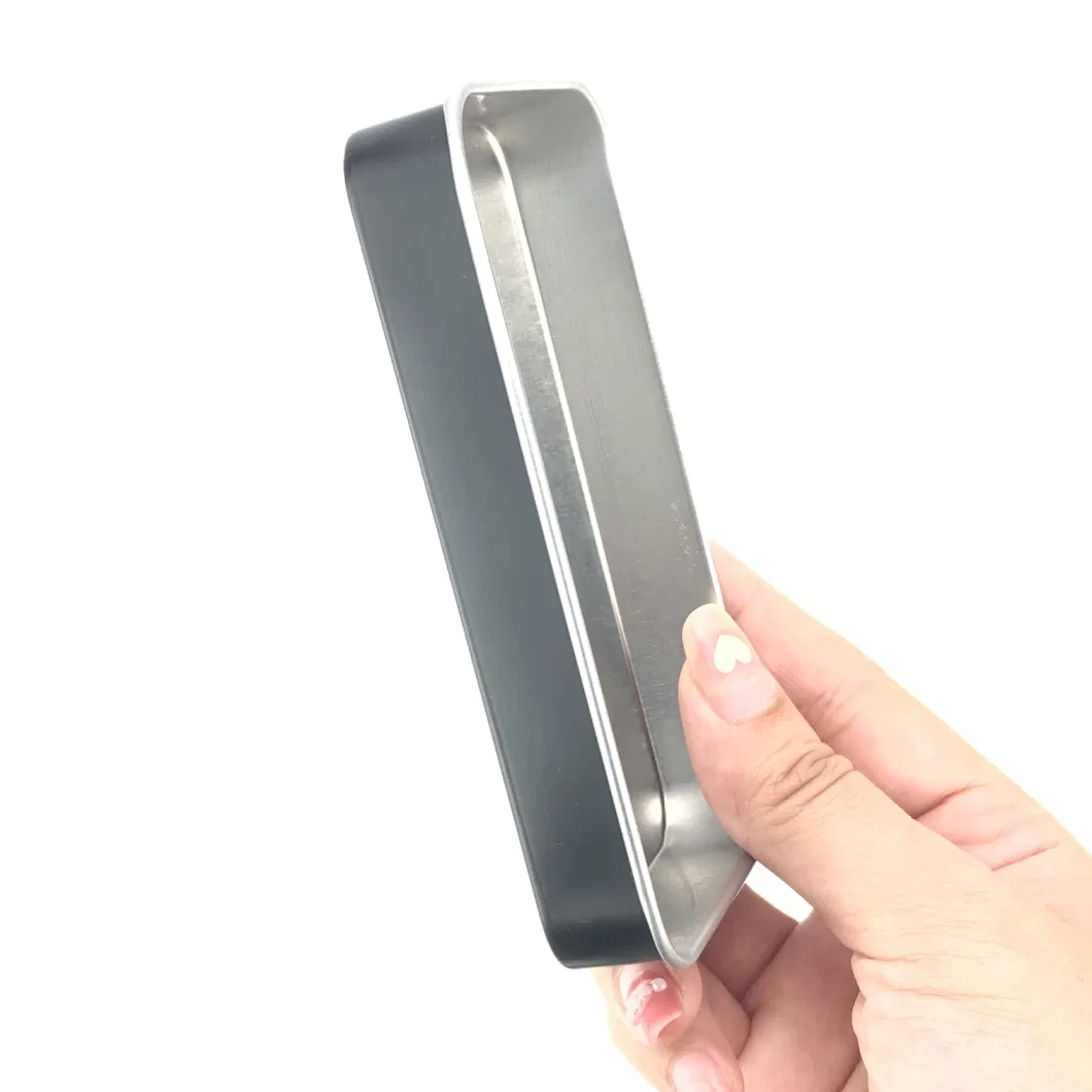 Custom Rectangular 60*34*11 mm Tin Box with Slide Top Lid Lip Balm Aluminum Box