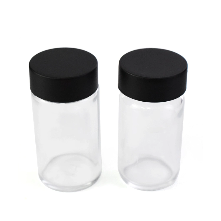 Custom Logo 3-5pack Glass Jar Top Slim Glass Bottles with Smooth Childproof Cap