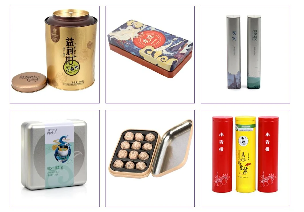 Factory Price Rectangle Shape Tin Box Printed Tin Box Perfume and Cosmetic Tin Cans Metal Box Packaging with Window Tin Box