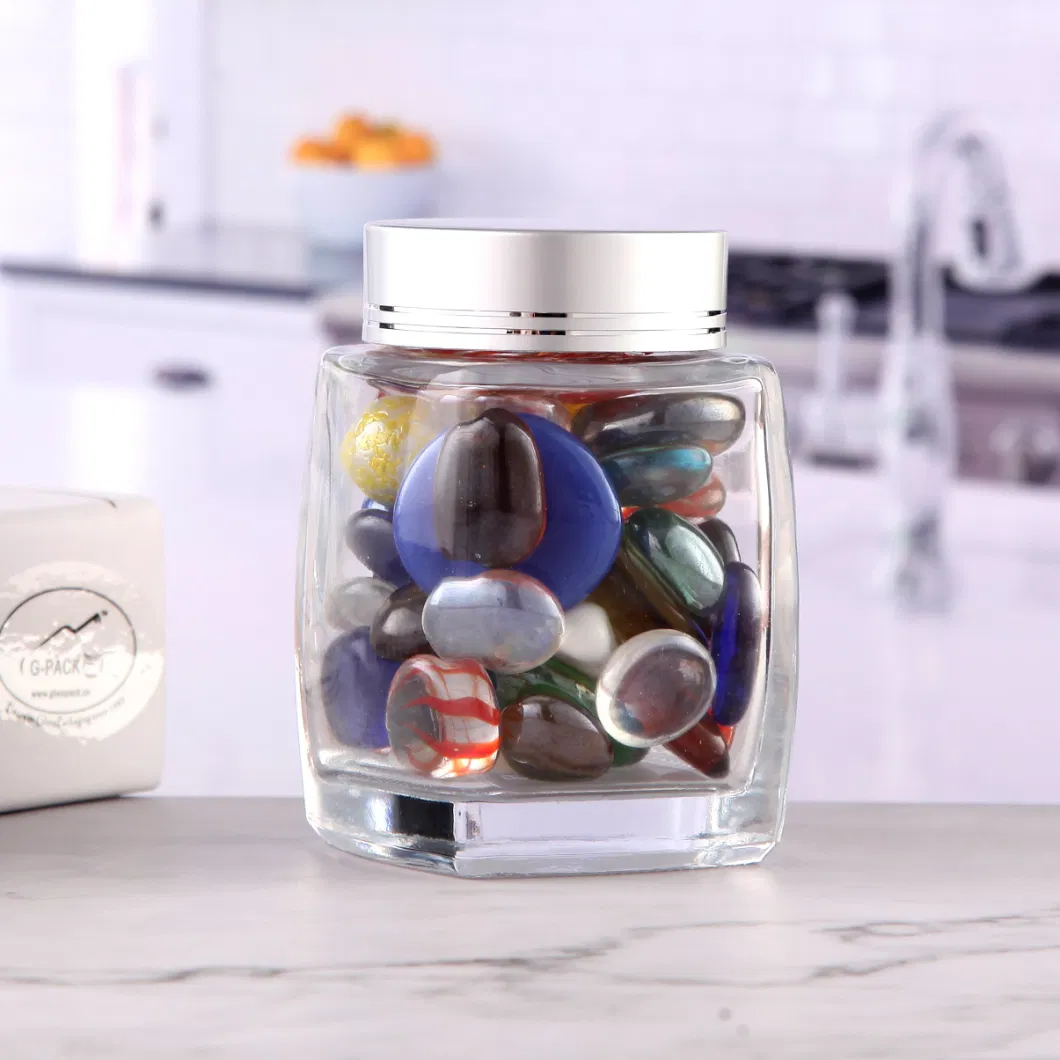 Wholesale Smell Proof Glass Jar Empty Clear Glass Containers Childproof Resistant Glass Jar with Lids