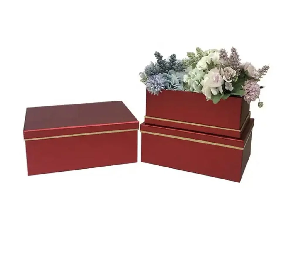 High-Grade Metal Paper Rectangular Flower Box Soap Immortal Flower Gift Box