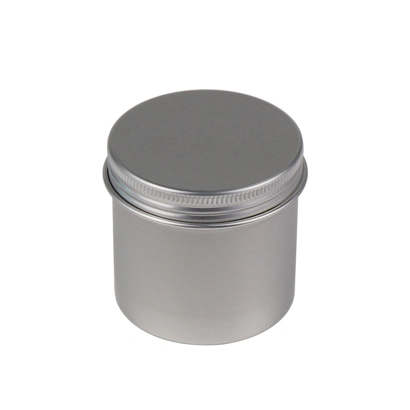 Natural Aluminum Silver 4oz Aluminum Tin Can