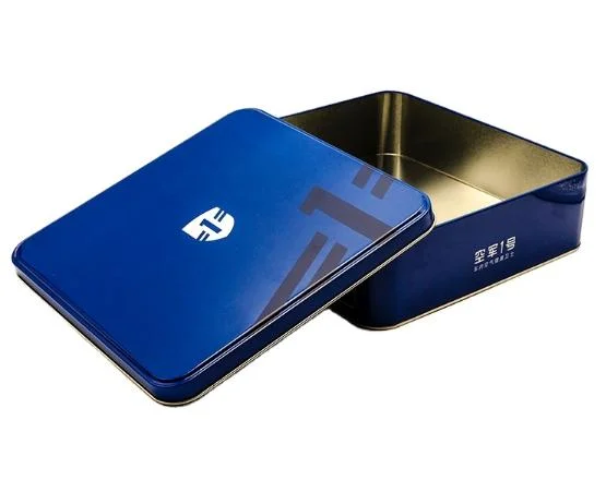 Nice Quality Metal Tin Square Box with Customized Logo Printing