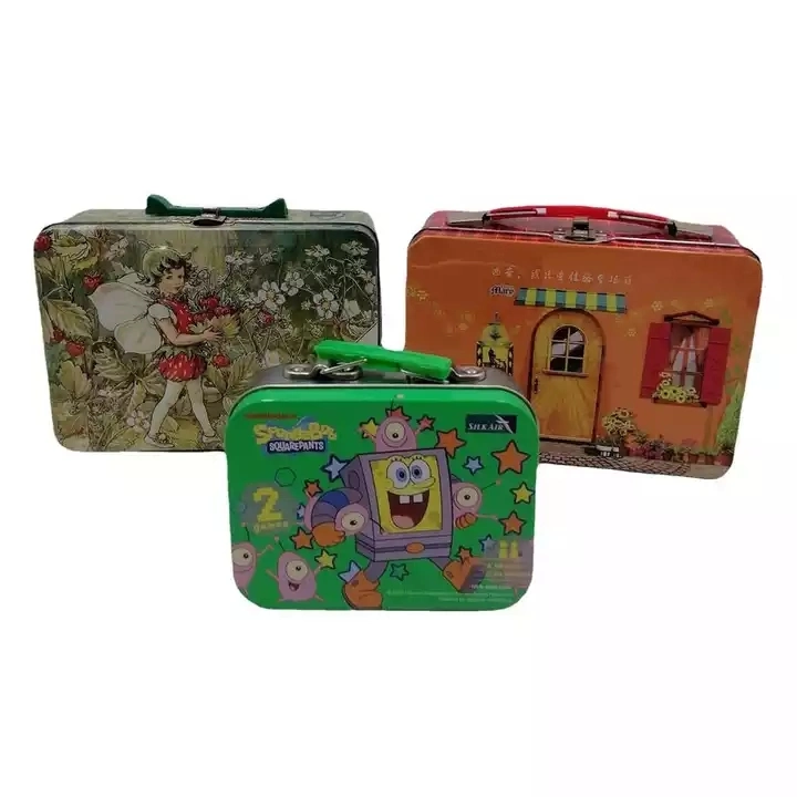 Unique Food Grade Custom Metal Material Nice Premium Printing Lunch Tin for Kids Ect