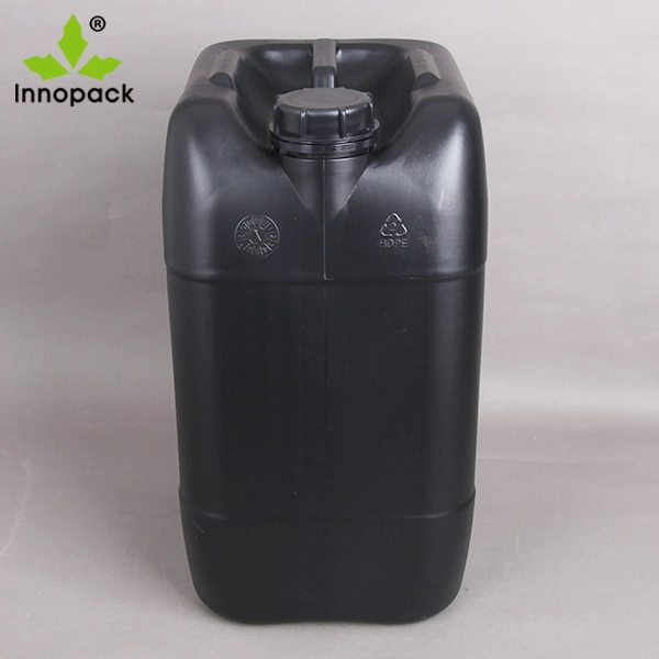 Black 20L Jerry Can with Airtight Screw Cap