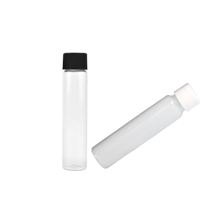 Oil Packaging Wholesale Stock 3ml 5ml Ribbed Sides Child Resistant Clear Glass Eye Shadow Jars Lip Wax Concentrate Jar with Childproof Cr Cap