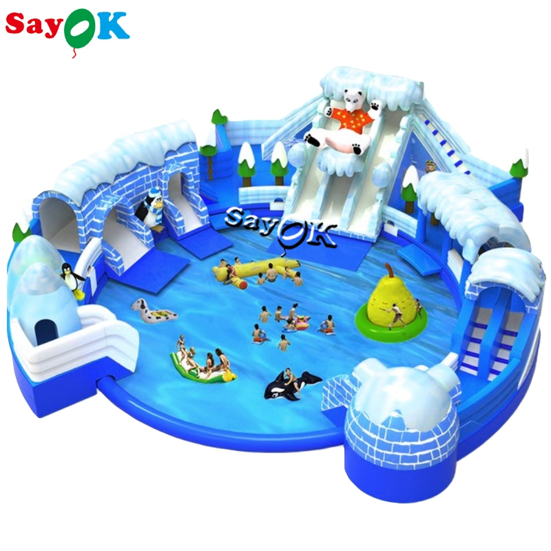 2022 New Water Park Water Slide Inflatable Slide Factory for Sale at Preferential Price