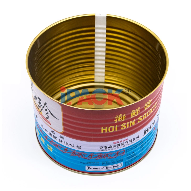 15117# Wholesale Large Capacity Empty 3 Piece Tin Can for Food Packaging