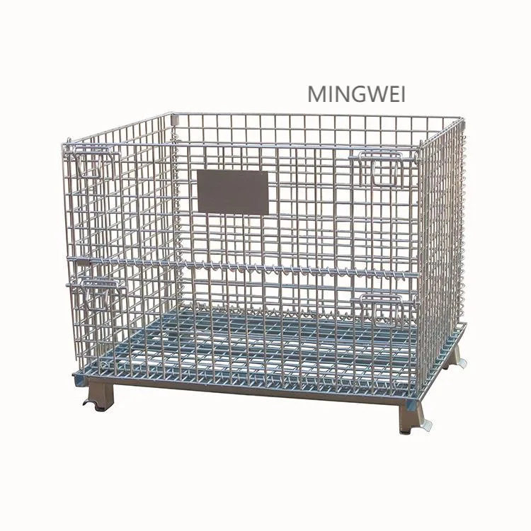 Mingwei Heavy Steel Large Capacity Cage Metal Cage Storage Container Metal Box