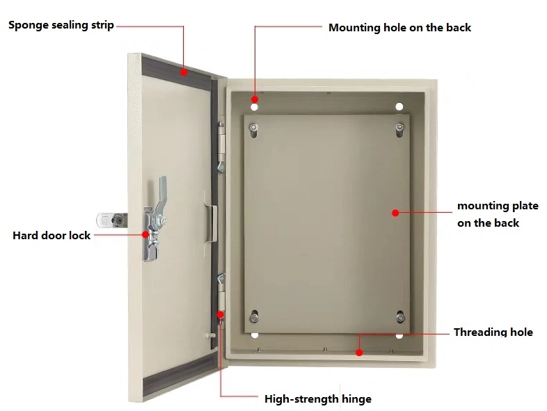 Power Steel Plate Large Electric Switch Metal Enclosure 800*600*300 Distribution Box Hot Sale