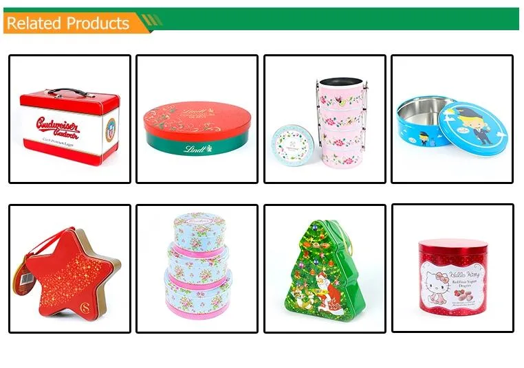 En71-3 Food Safe 3 Tier Round Tea Tin Box Packaging