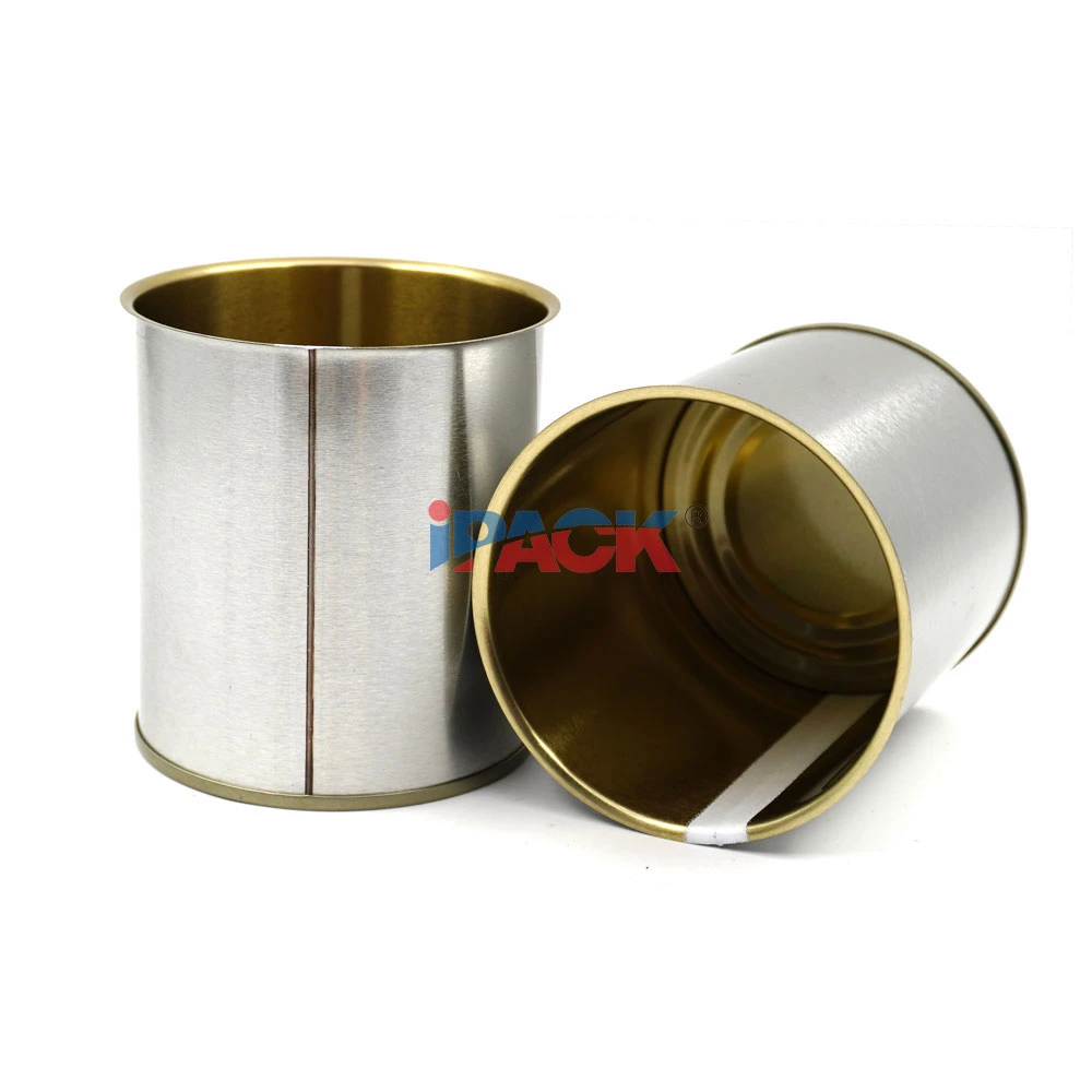 783# Empty Round Food Grade Tin Cans Manufacturer Metal Box with Easy Open Lid