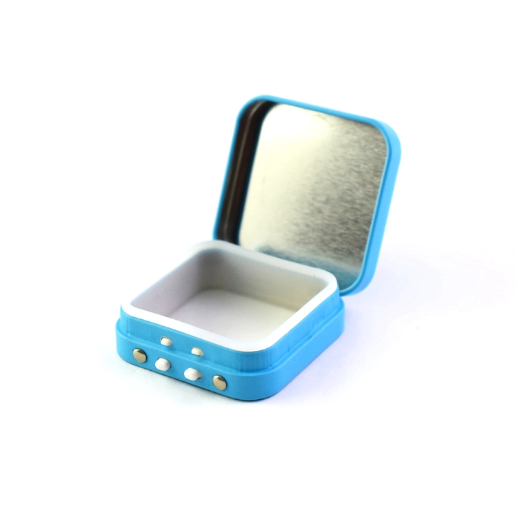 120mm X 61.7mm - White Tin Custom 100% Recyclable Child Resistant Hinged-Lid Large Joint Box