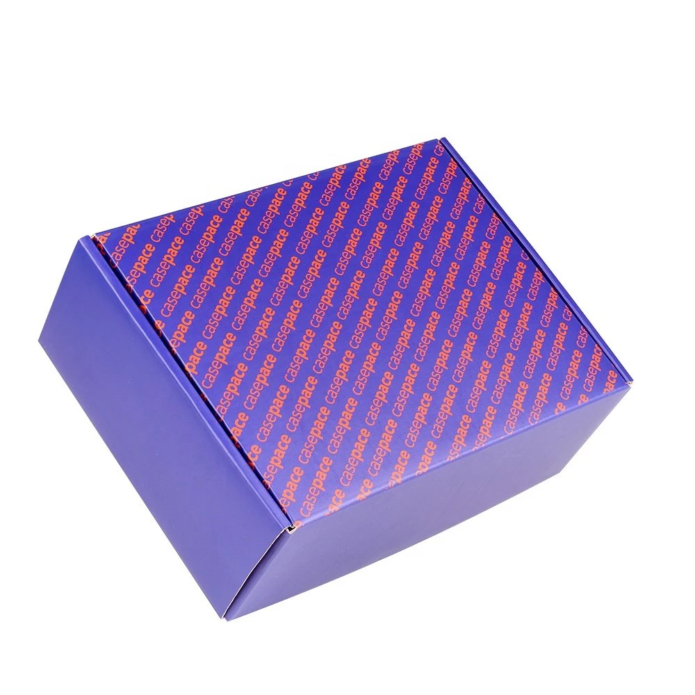 Wholesale Custom Product Shipping Purple Color Packaging Mailer Box with Logo Printing