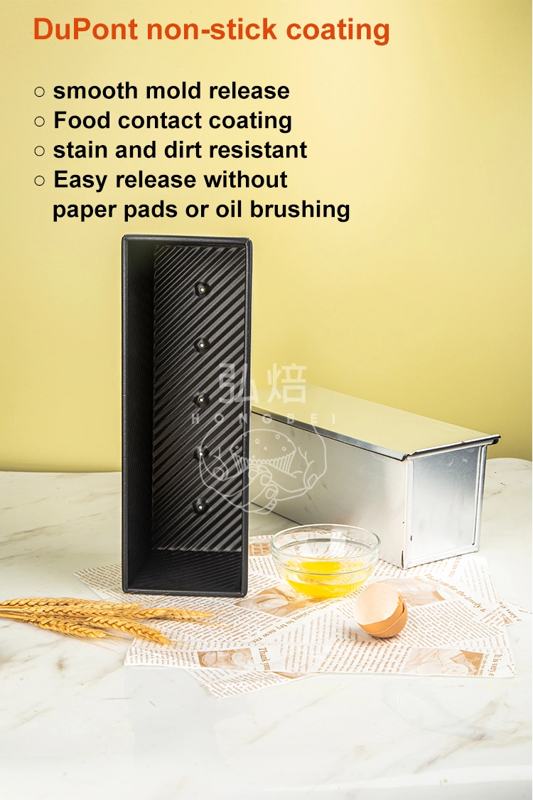 Wholesale Professional Non-Stick Aluminum Square Mini Flat Toast Baking Box Mold Tin