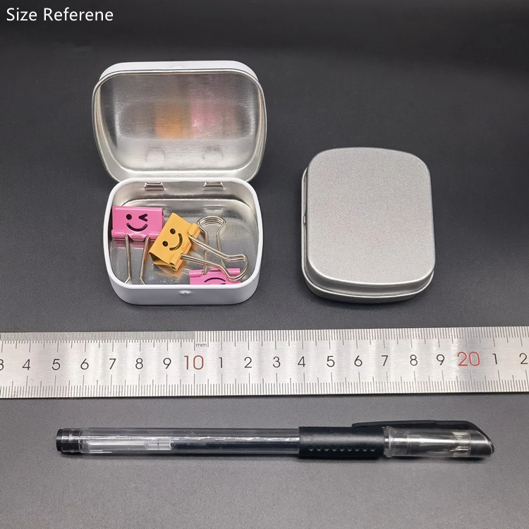 Custom Printed Metal Hinged Mini Small Chewing Gum Mint Candy Tin Box