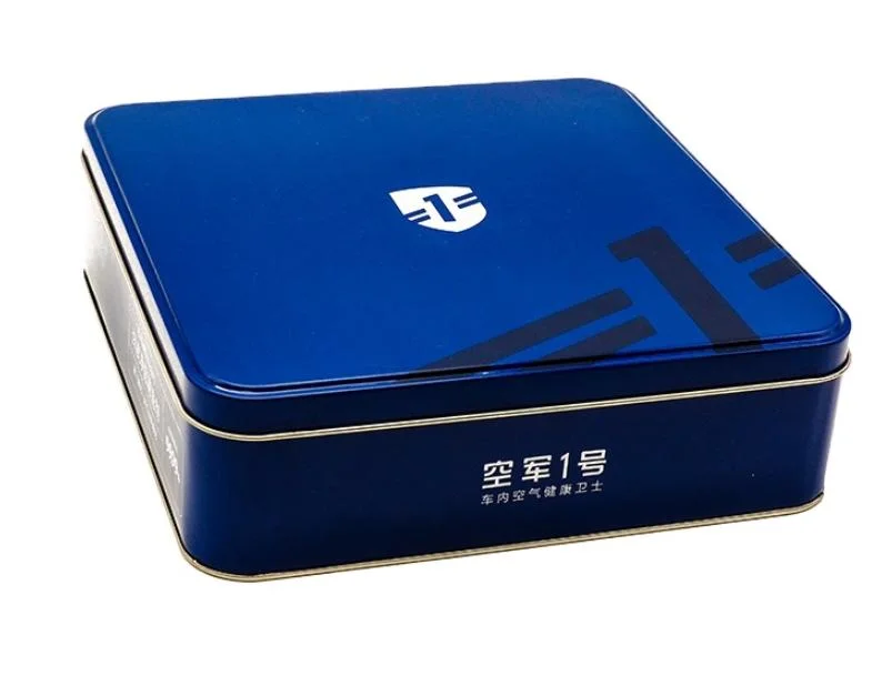 Nice Quality Metal Tin Square Box with Customized Logo Printing