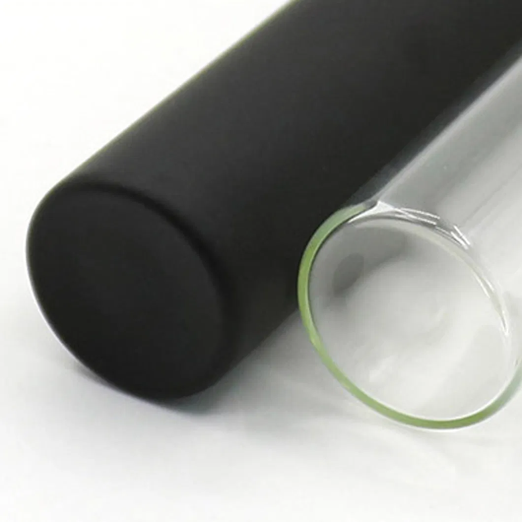 Custom 116mm 125mm King Size Pre Packaging Rolled Tube with Logo CRC Glass Tube Child Proof Glass Vials with Cr Lids