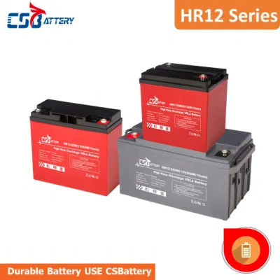  Аккумулятор Csbattery Hr12 аккумулятор AGM высокой частоты разряда для ИБП-системы/системы с большим разрядом тока