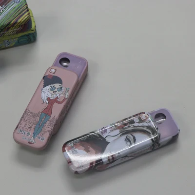  Custom пустой небольшую прямоугольную сдвижной Тин случае металлических жевательной резинки из мяты и конфеты Тин в салоне