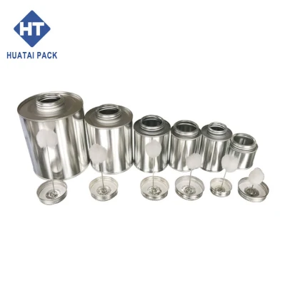 4 унции, 8 унции, 16oz, 32oz пустой ПВХ/ UPVC/ CPVC Monotop клея Тин, винт верхней части круглого металлического олова может с шаровым Dauber.