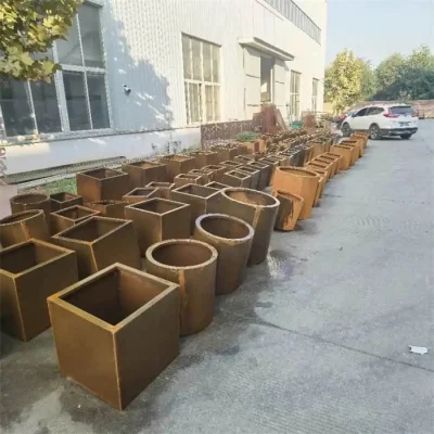  Кортен сталь для наружной ржавчины Цвет висячих планеров ящик