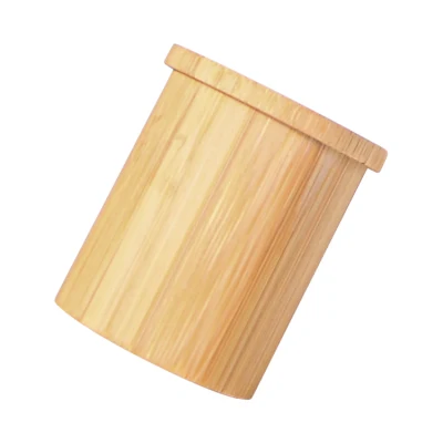 Bamboo Makeup может 500 мл 700 мл Bamboo Wood Cosmetic Storage Bottle Кувшин Мейсона